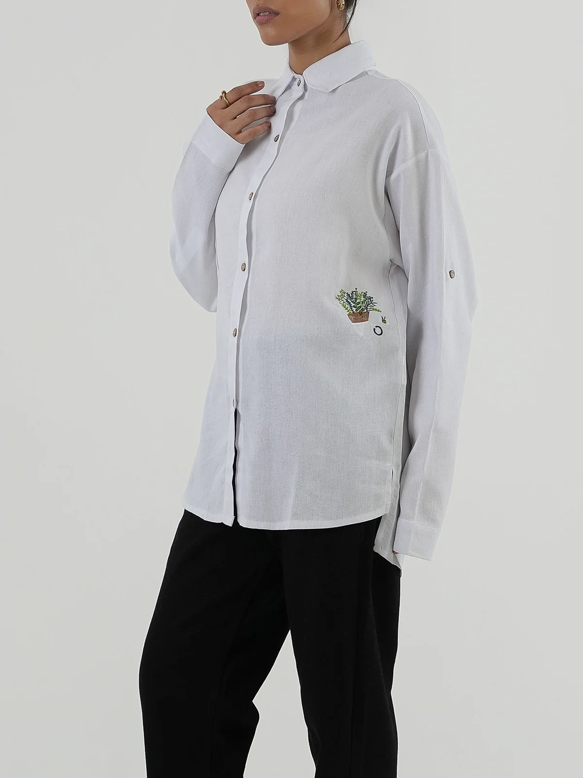 "ABEBA" Casual Regular Fit Top - Image 3