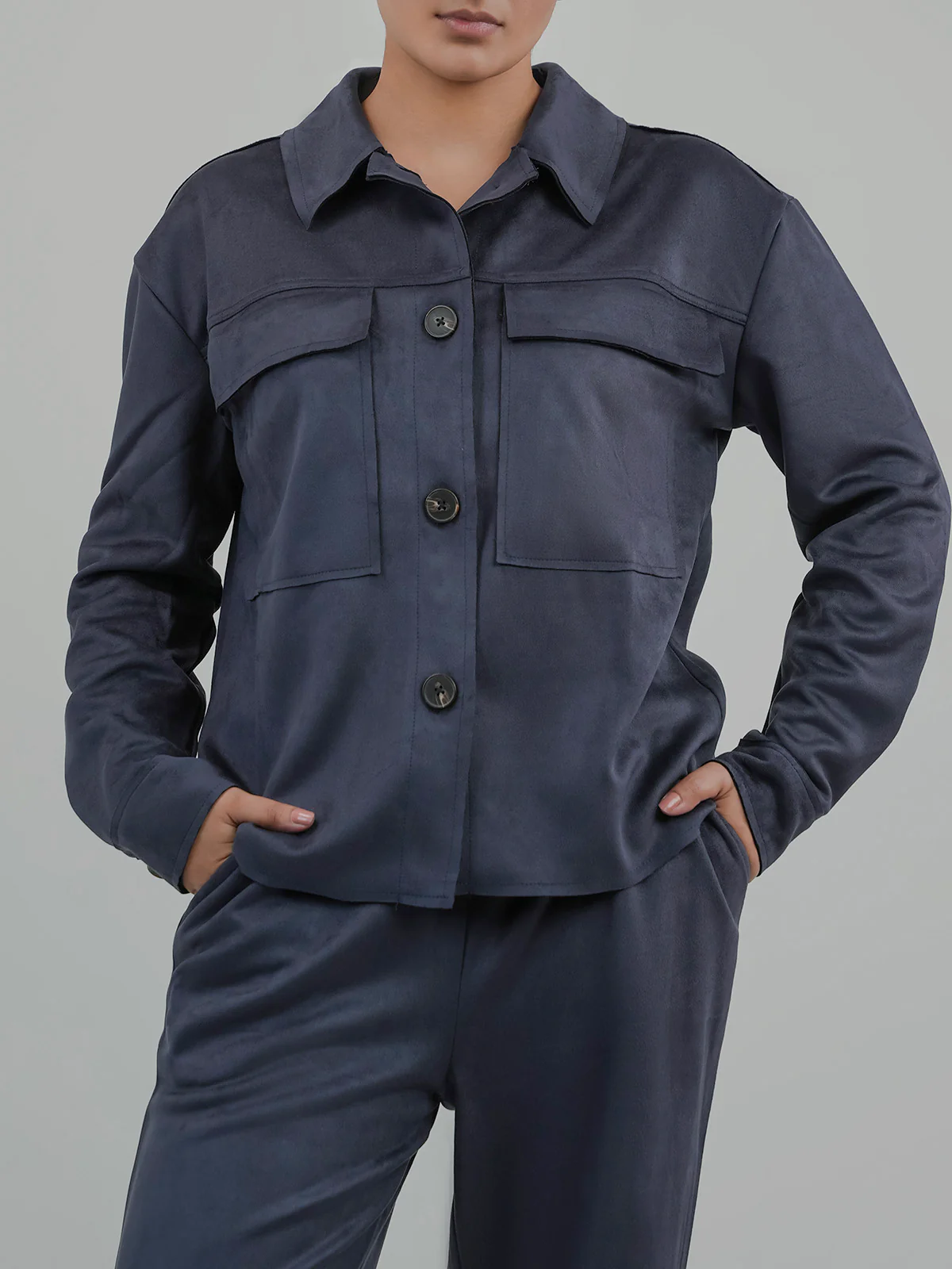 "ACCIAI" Regular Fit Fleece Co-Ord Set - Image 3