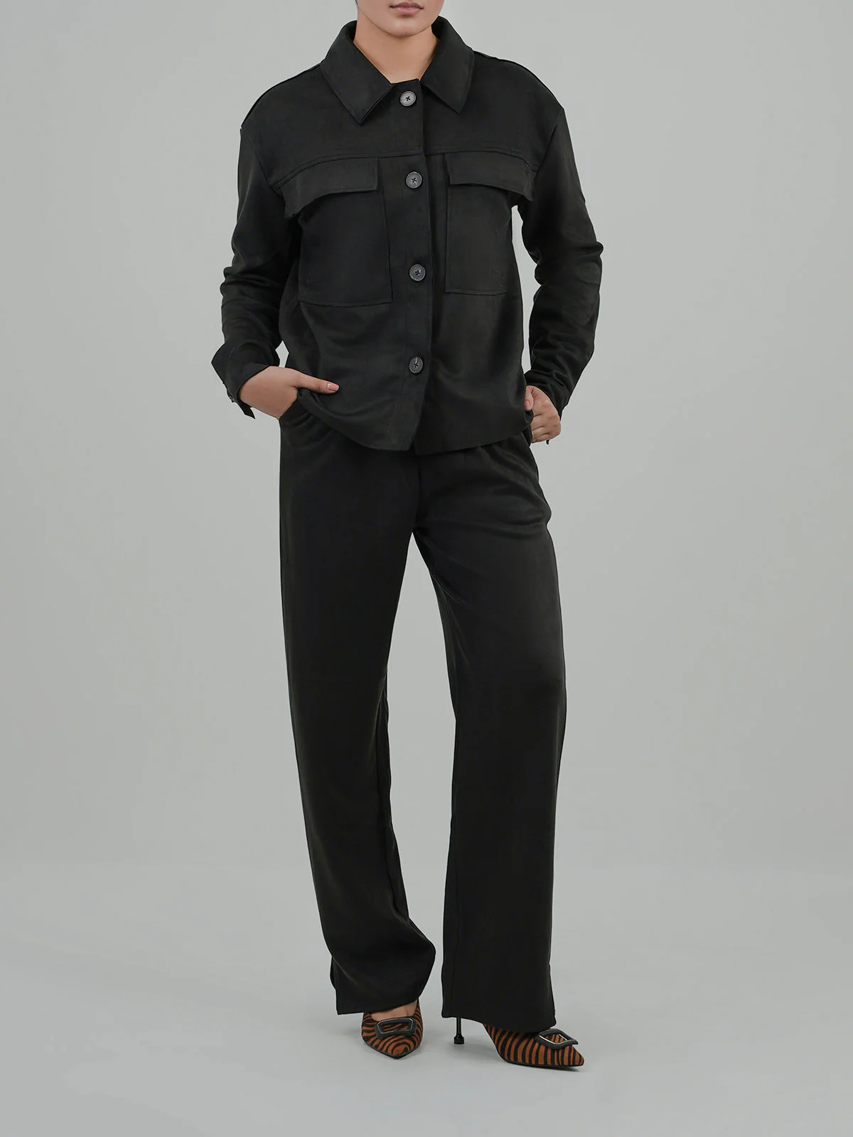 "ACCIAI" Regular Fit Fleece Co-Ord Set