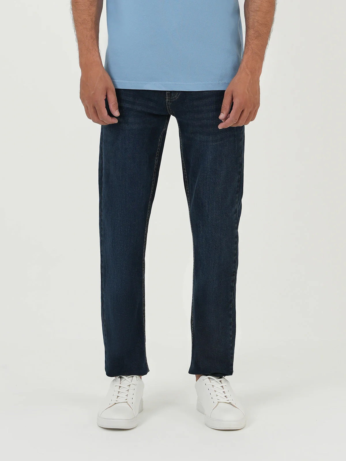 "AKIHIKO" Casual Straight-Fit Denim Jeans