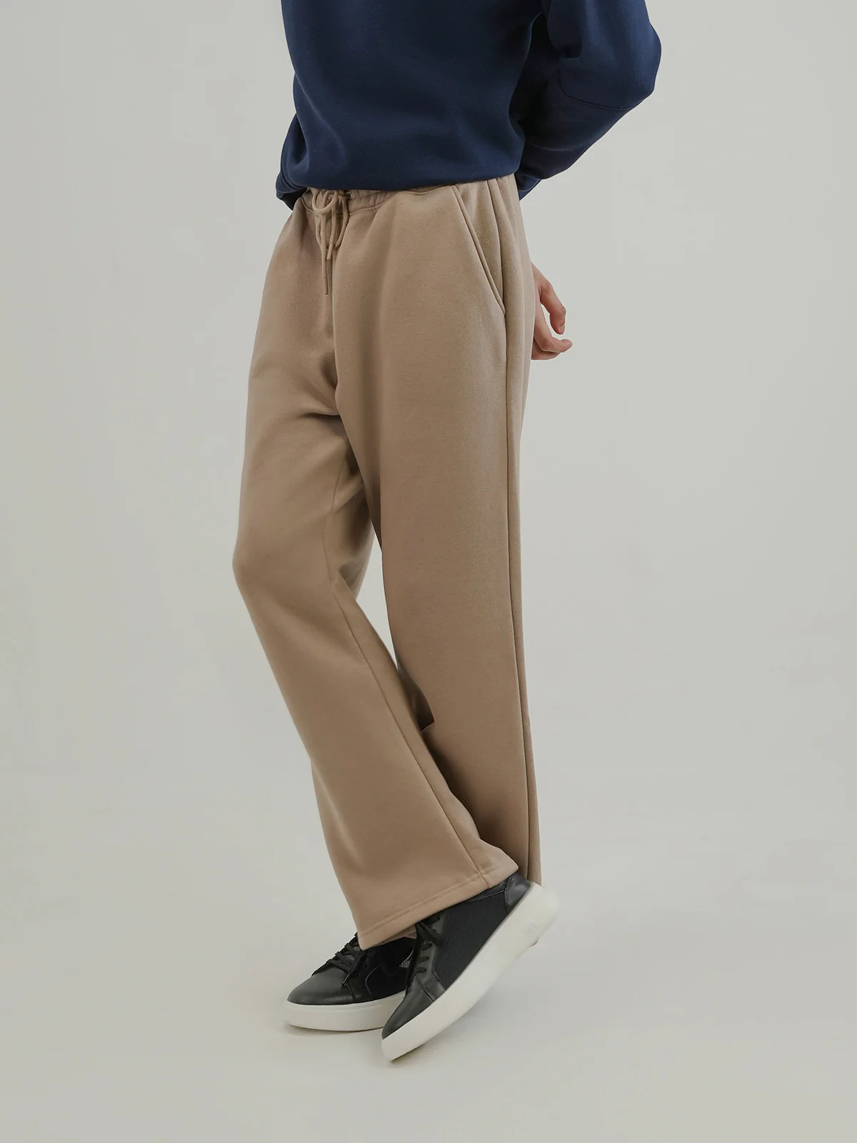 "ALDANA" Basic Regular Fit Fleece Trousers - Image 2