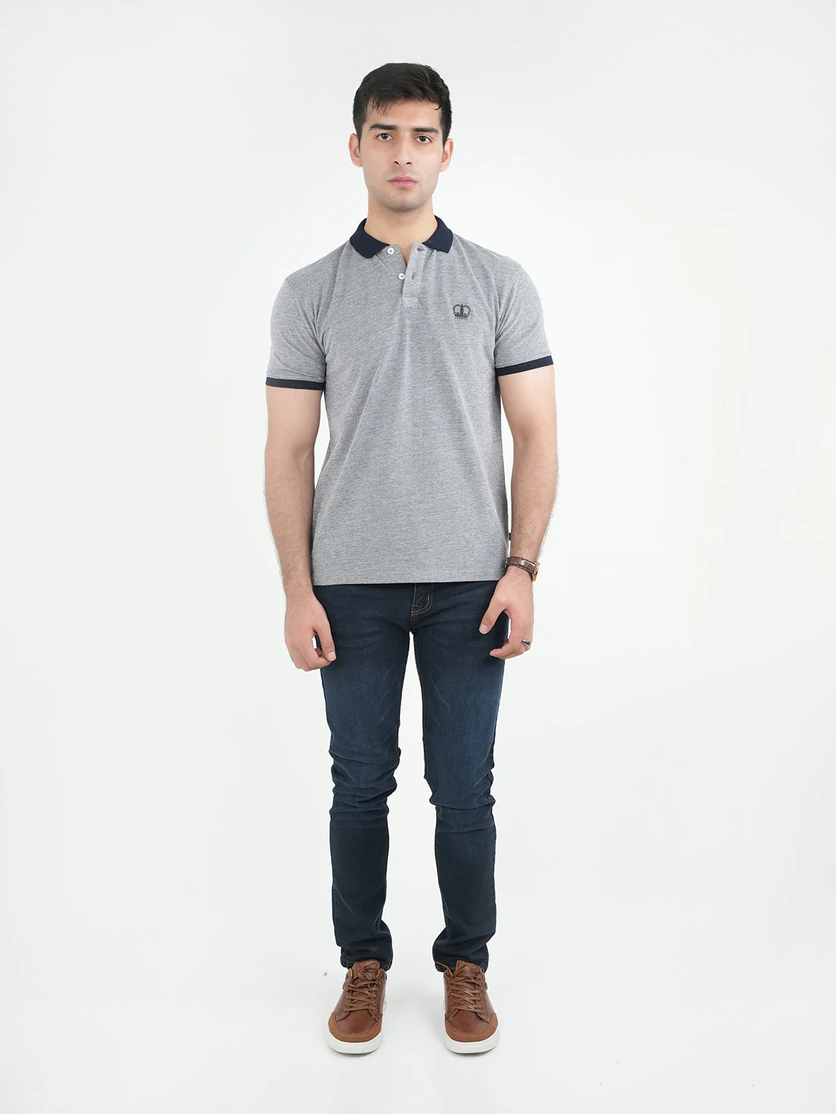 "AMITOLA" Casual Regular Fit Polo Shirt - Image 2