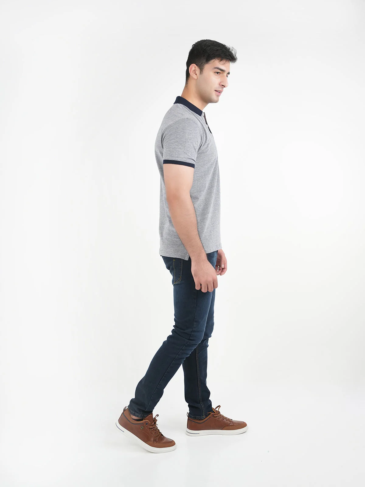"AMITOLA" Casual Regular Fit Polo Shirt - Image 3