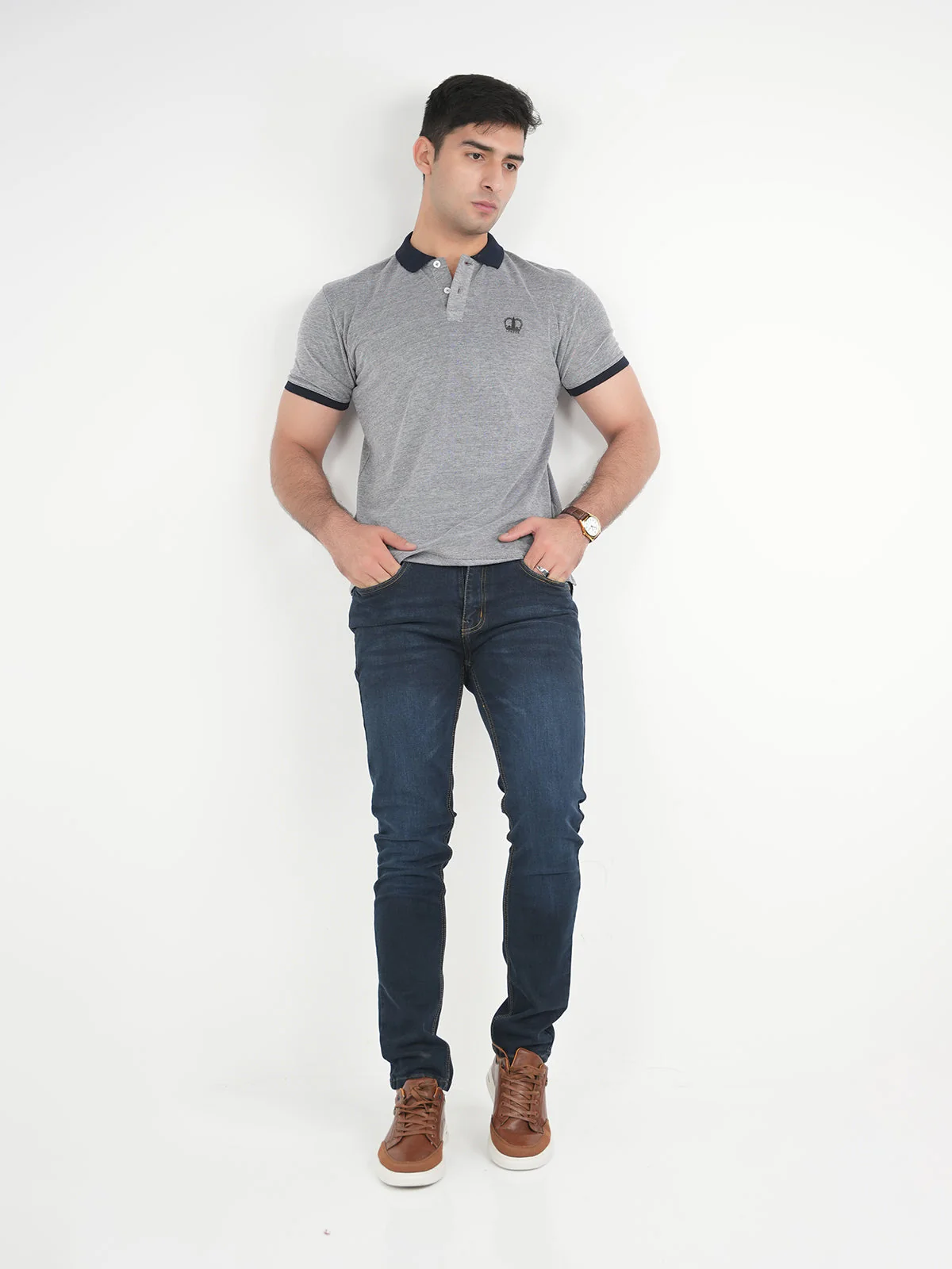 "AMITOLA" Casual Regular Fit Polo Shirt - Image 4
