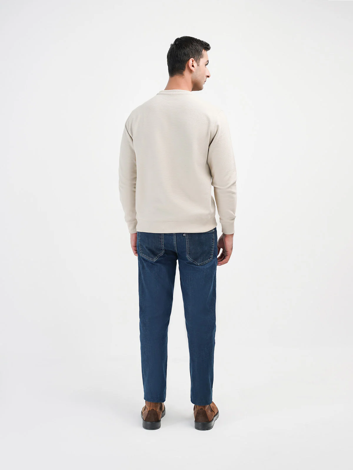 "ARIA" Casual Crew Neck Fleece Sweatshirt - Image 5