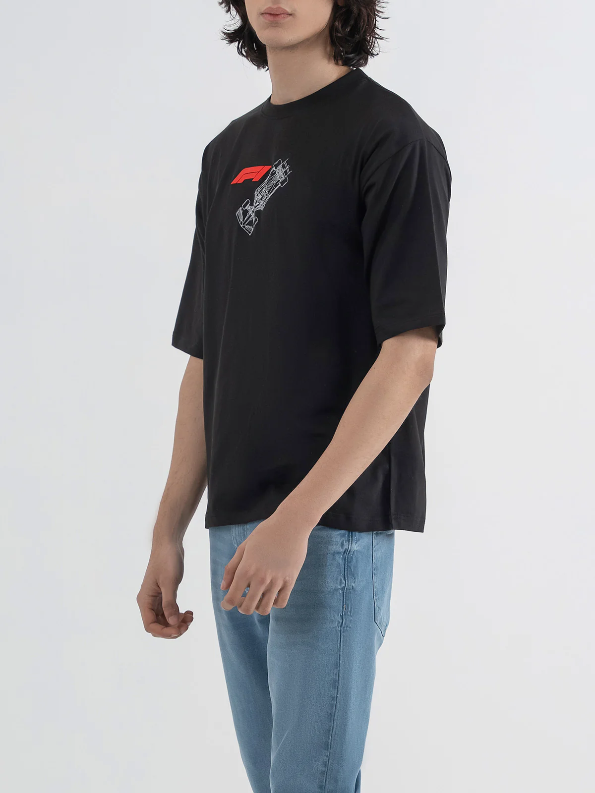 "AXTON" Graphic Drop Shoulder T-Shirt - Image 4