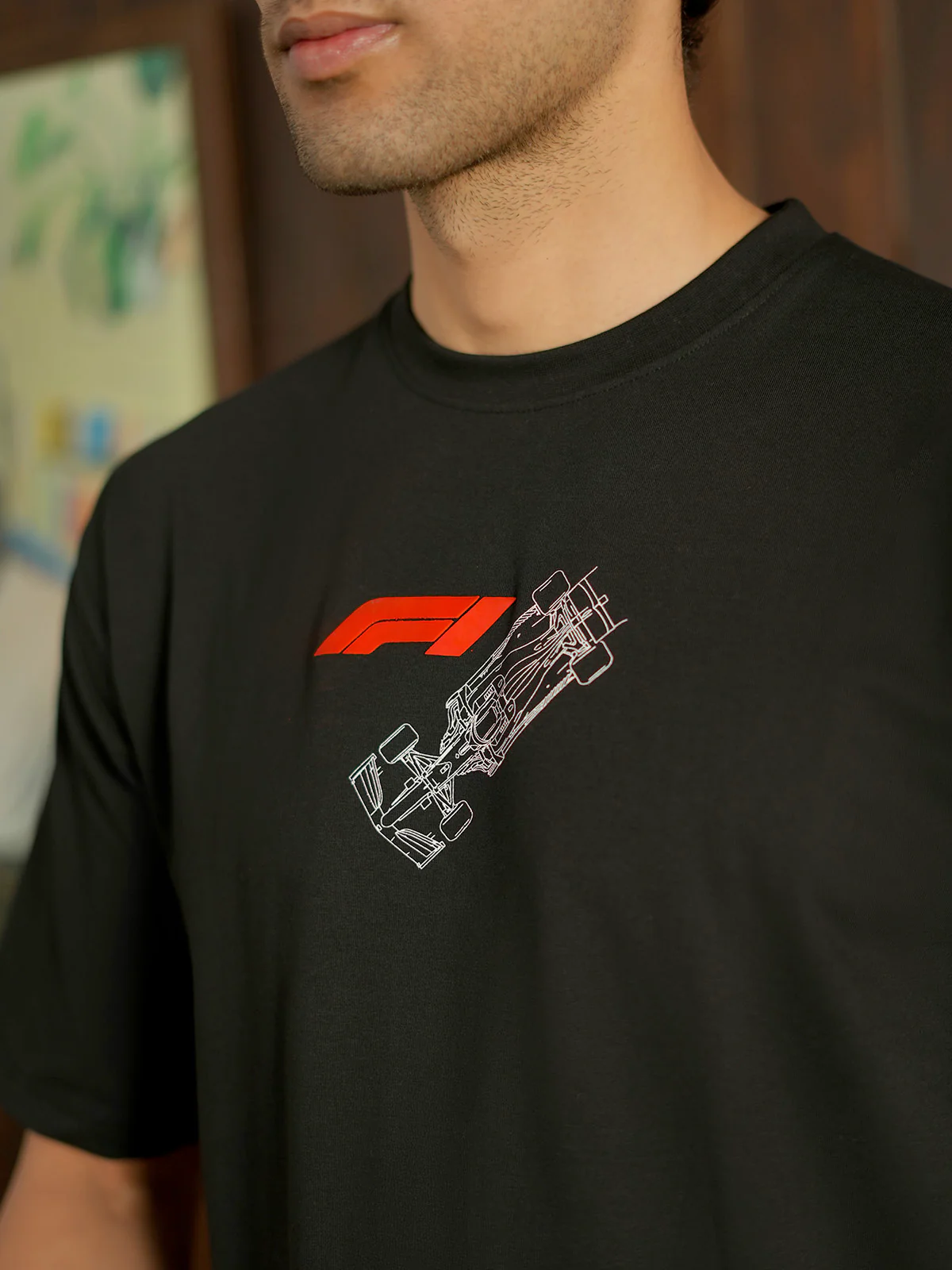 "AXTON" Graphic Drop Shoulder T-Shirt - Image 9