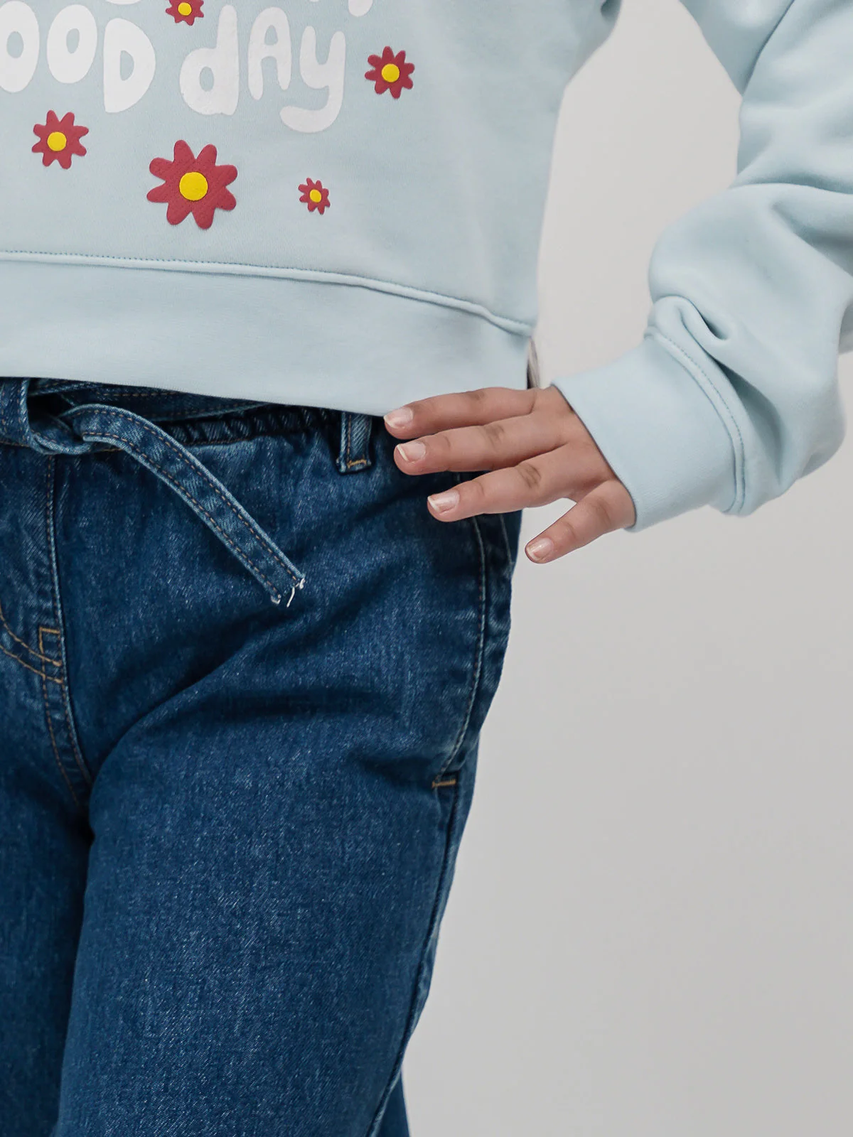 "AZARIA"  Straight Hem Denim Pant - Image 3
