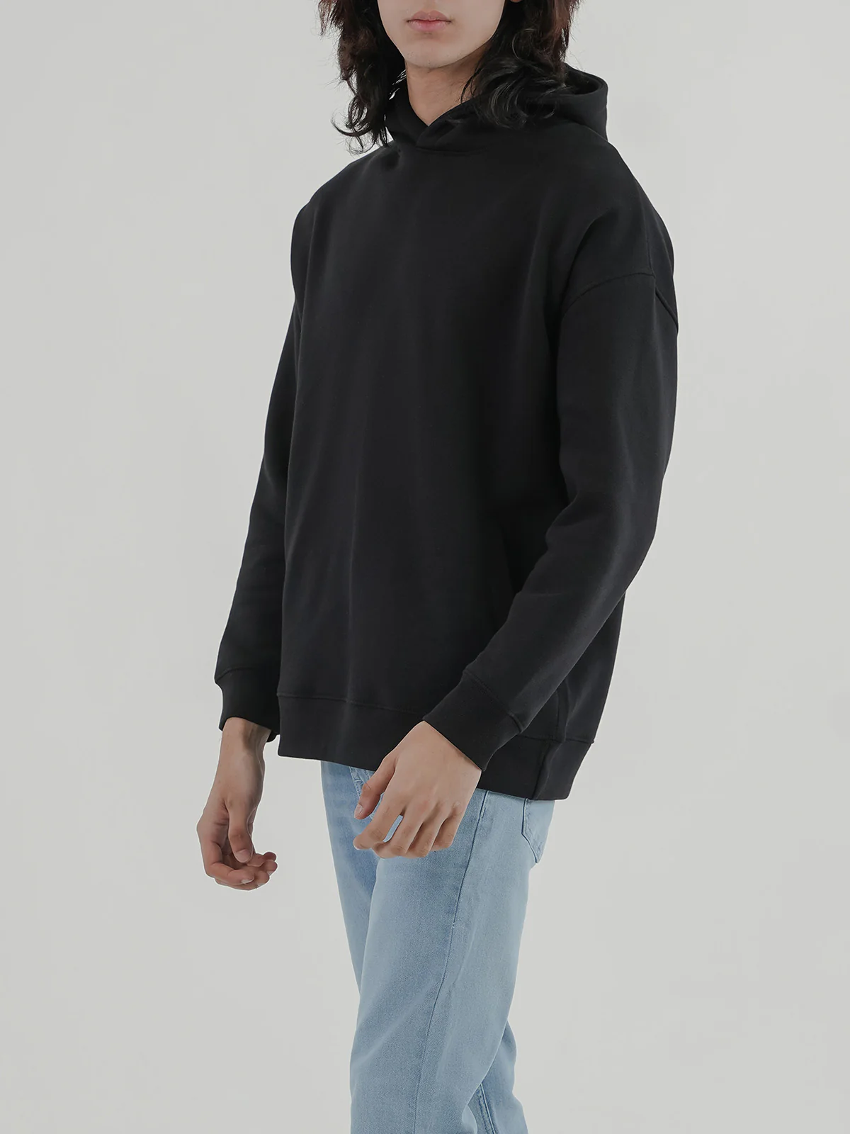 "BAUER" Drop Shoulder Fleece Hoodie - Image 3