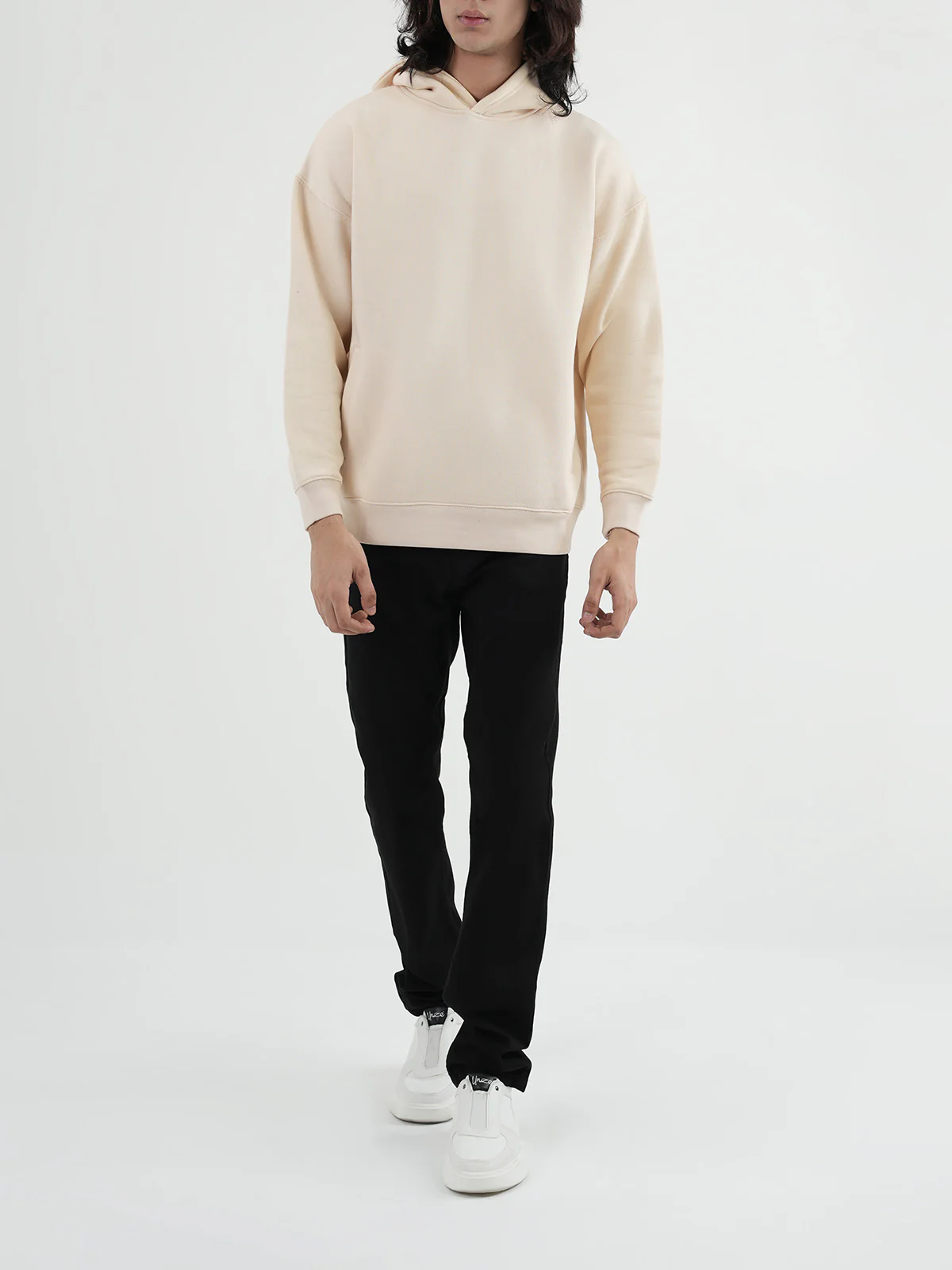"BAUER" Drop Shoulder Fleece Hoodie - Image 2
