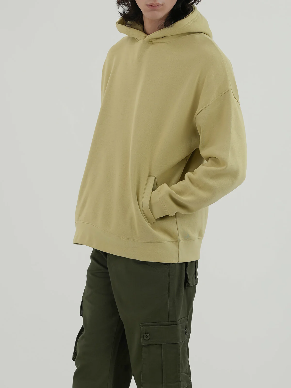 "BAUER" Drop Shoulder Fleece Hoodie - Image 2