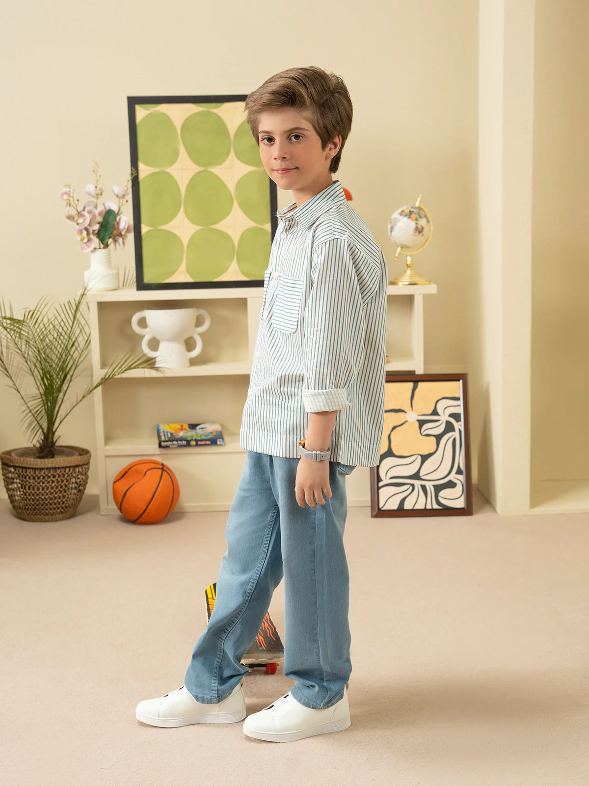 "BENED" Loose Fit Denim Pant - Image 3