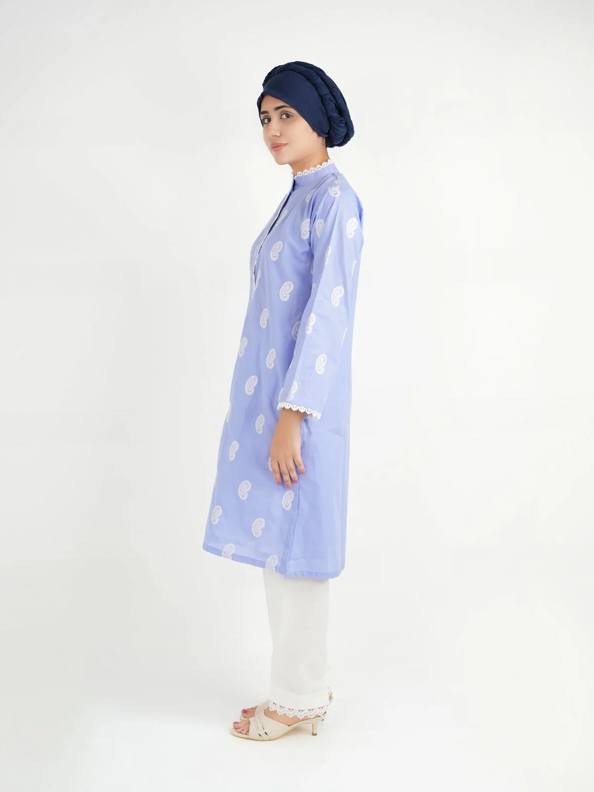 "ANJEA" Casual Cambric Two Piece Suit - Image 2
