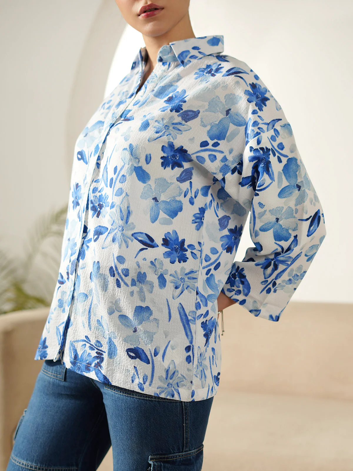 "BJORN" Regular Fit Cotton Top - Image 3