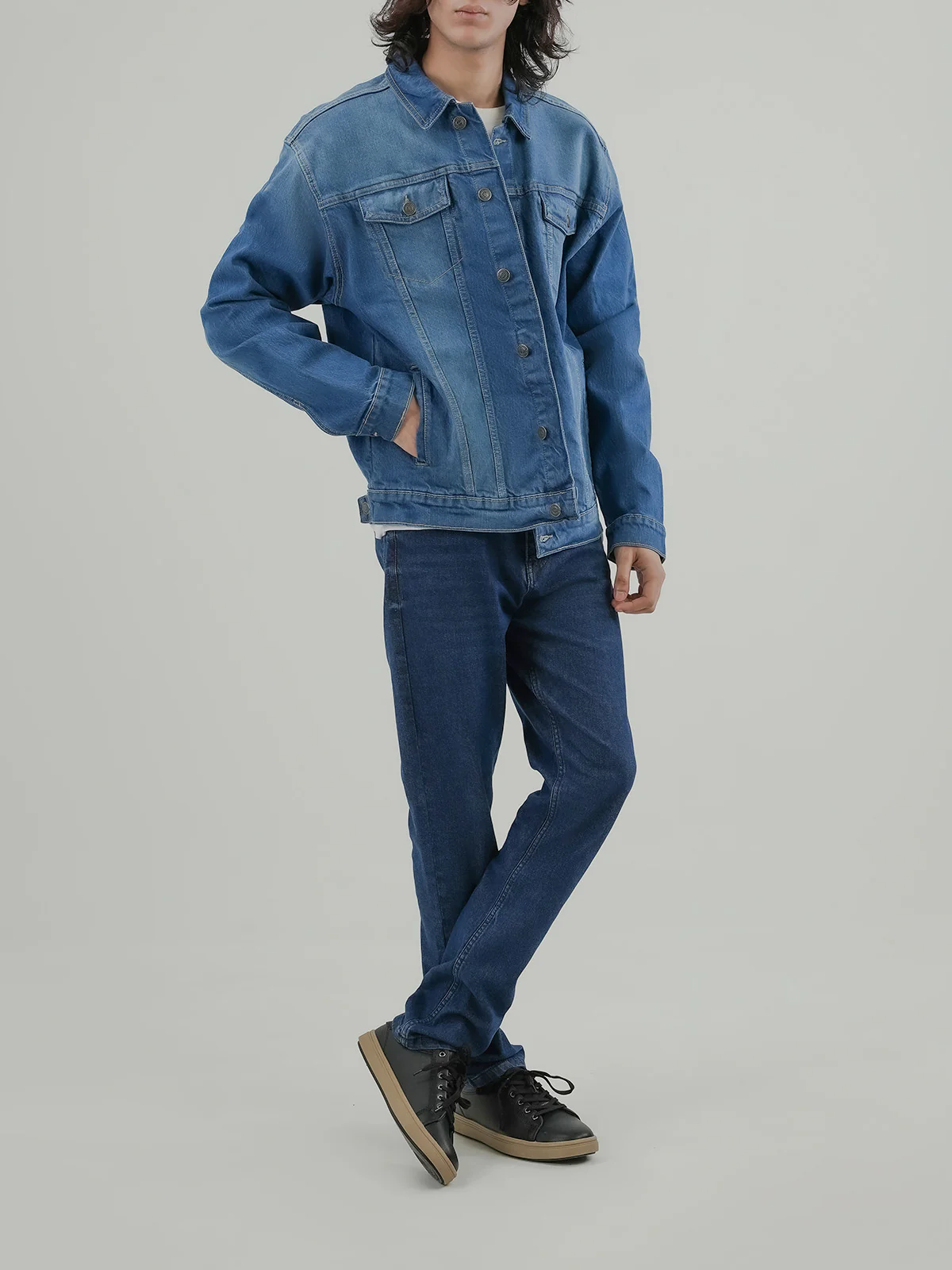 "BLOEM" Basic Regular Fit Denim Jacket - Image 2