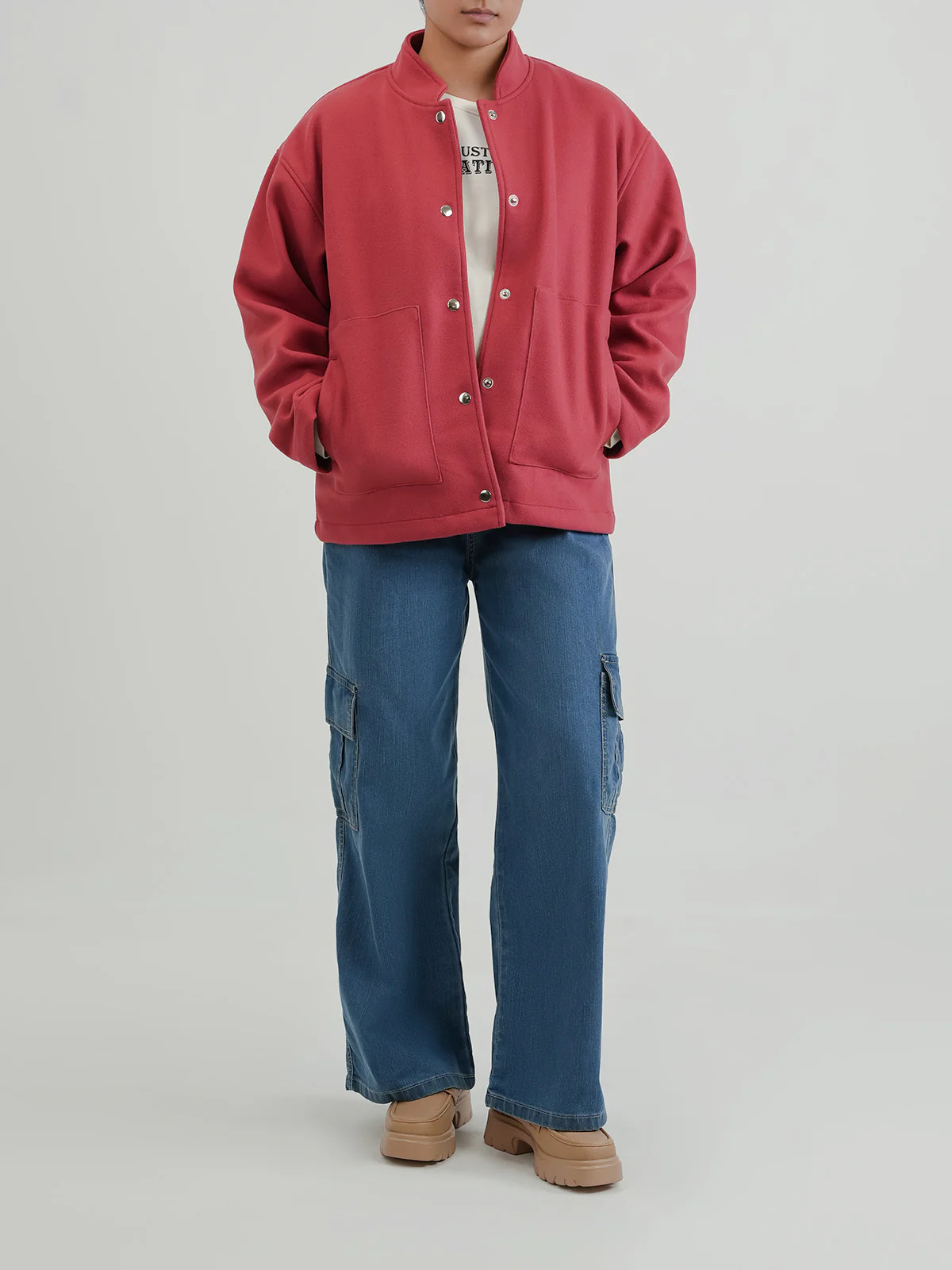 "BOHENG" Stylish Woolen Fleece Jacket - Image 2
