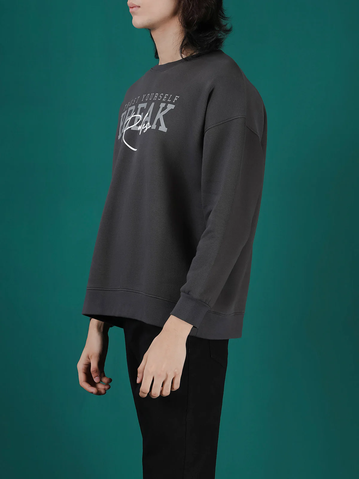 "BONNIE" Casual Graphic Fleece Sweatshirt - Image 2