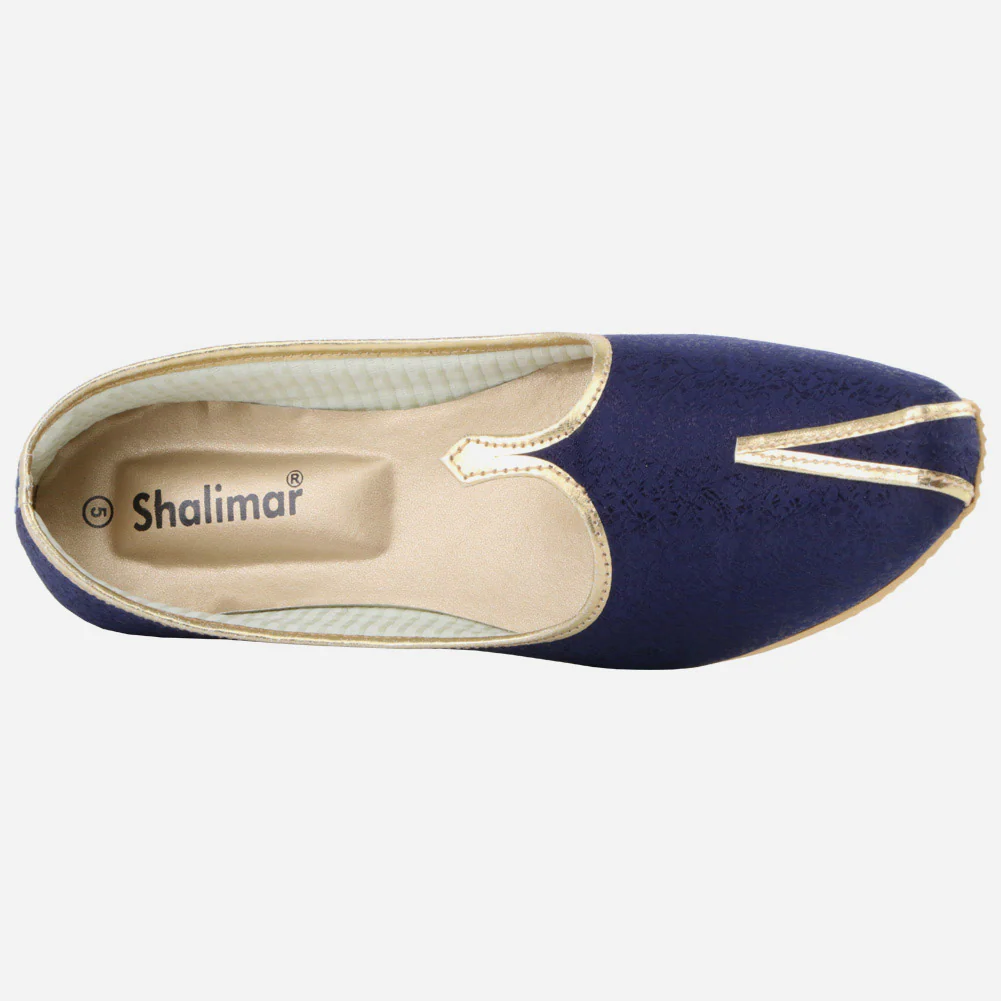 Boys Kids Embellished Traditional Leather Handmade Indian Khussa Wedding Flat Slip-ons Handcrafted Jotis Mojaris Shoes - Image 4