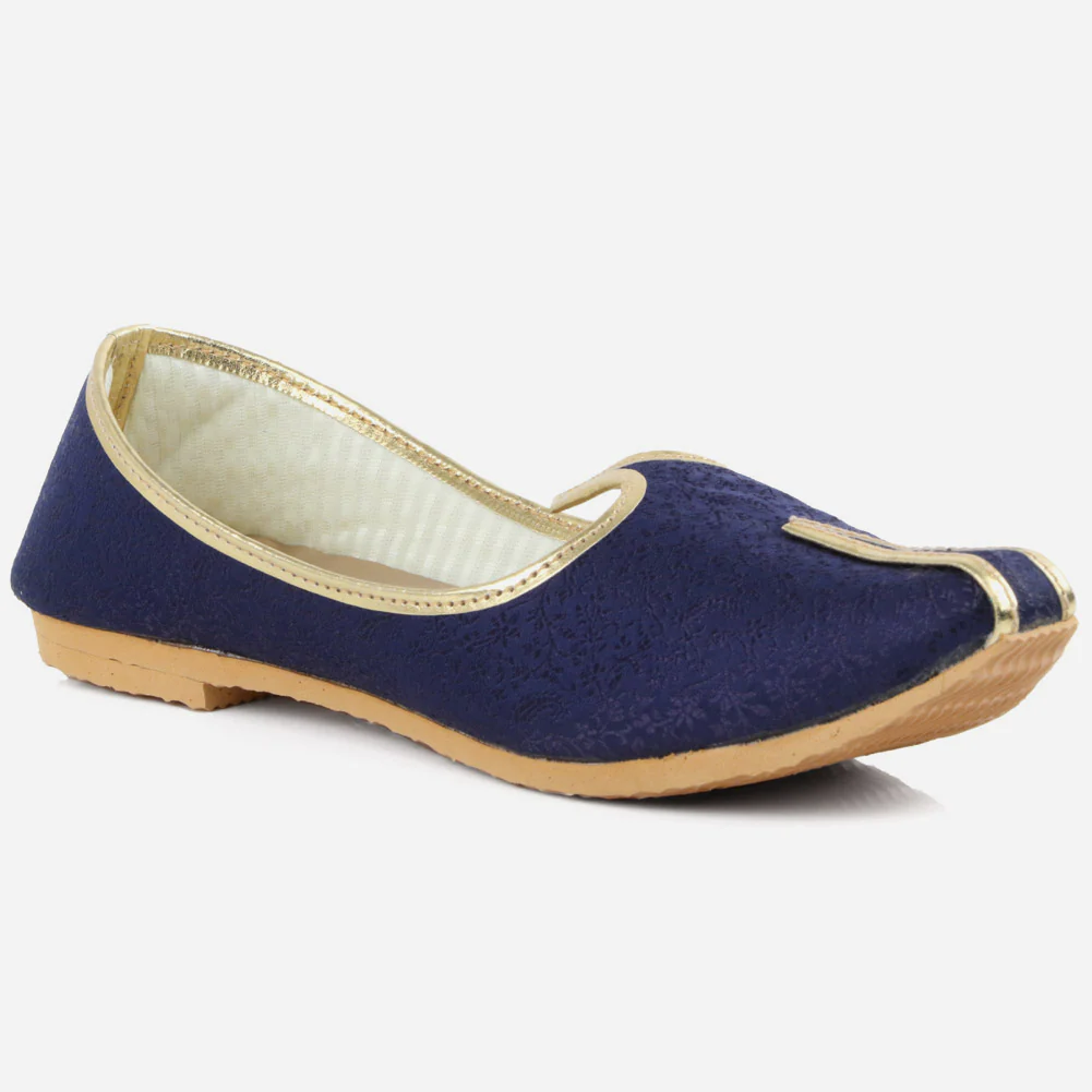 Boys Kids Traditional Leather Handmade Indian Khussa Wedding Flat Slip-ons Handcrafted Jotis Mojaris Shoes