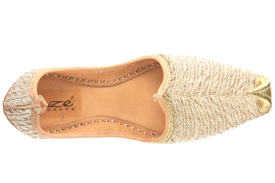 Boys Leather Indian Khussa 'Scout' Pumps - Image 3