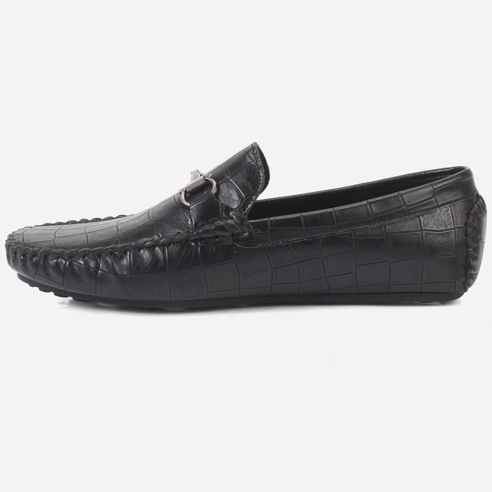 Boys "ROCKY" Textured Slip-ons Moccasins - Image 3