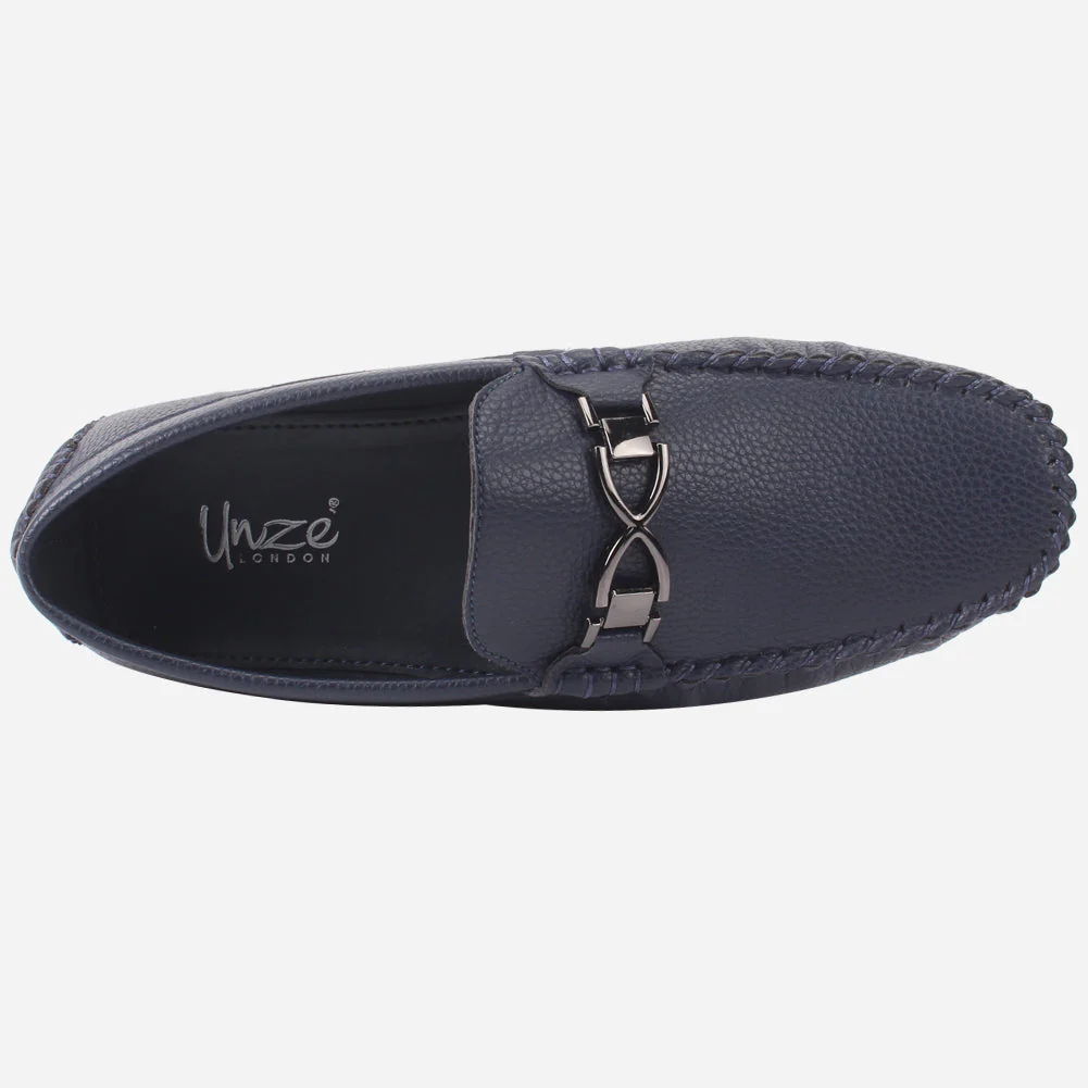 Boys "SANEY" Textured Backless Slip-ons Moccasins - Image 4