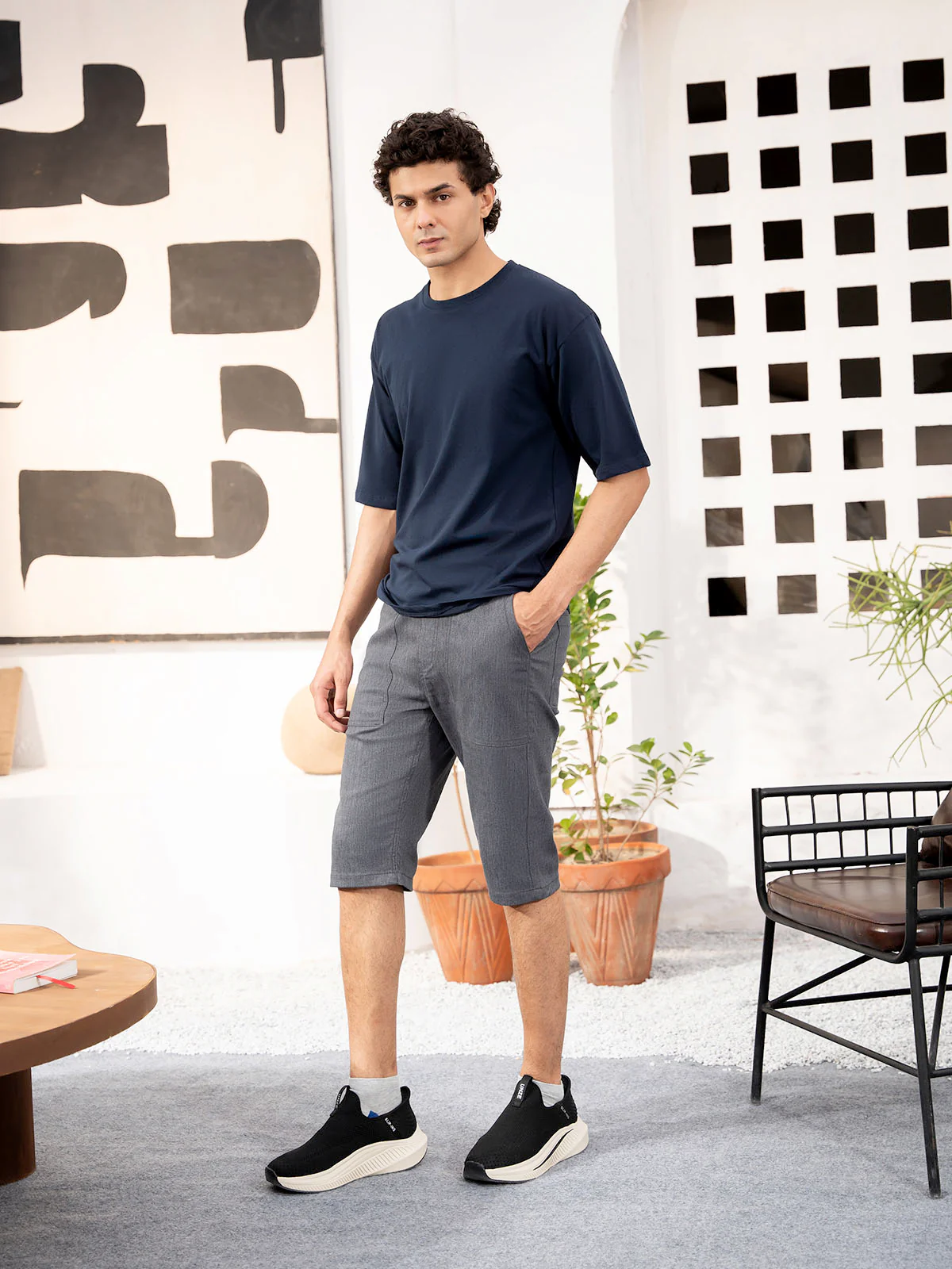 "BRIGGS" Drop Shoulder Basic T-Shirt - Image 2