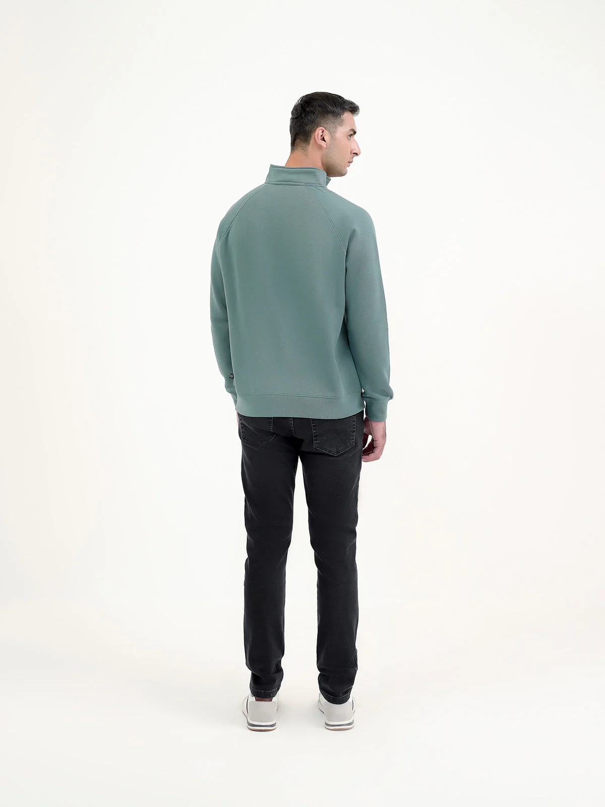 "CALGARY" Casual Mock Neck Sweatshirt - Image 5