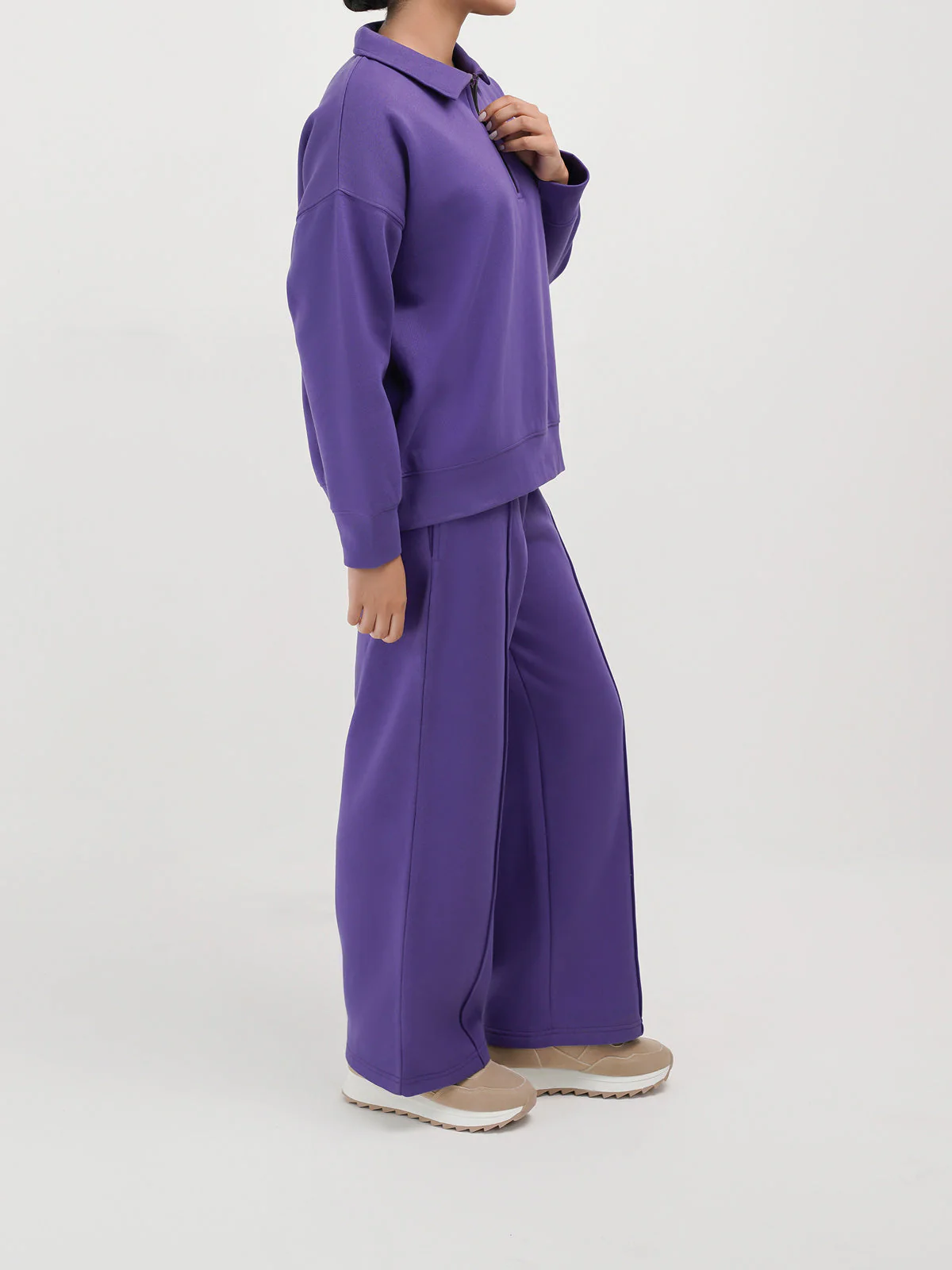 "CANOPUS" Wide Leg Casual Trouser - Image 3