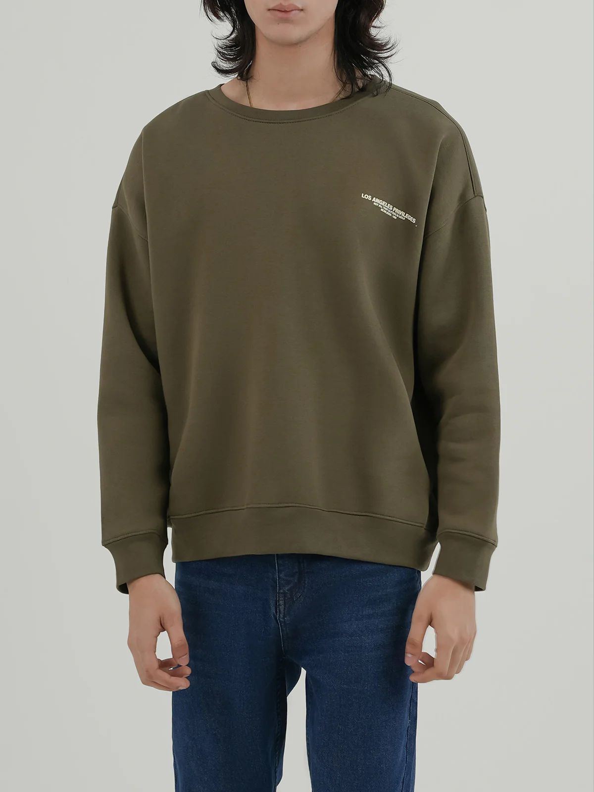 "CARTER" Drop Shoulder Fleece Sweatshirt