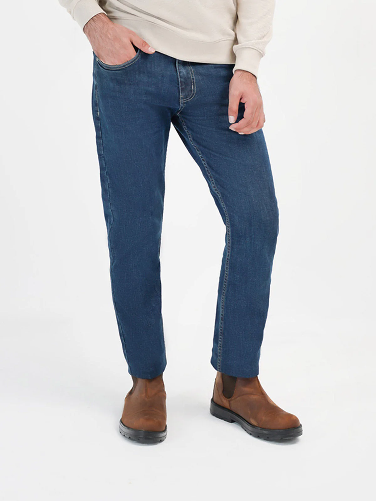 "CERES" Casual Slouchy Fit Denim Pant - Image 2