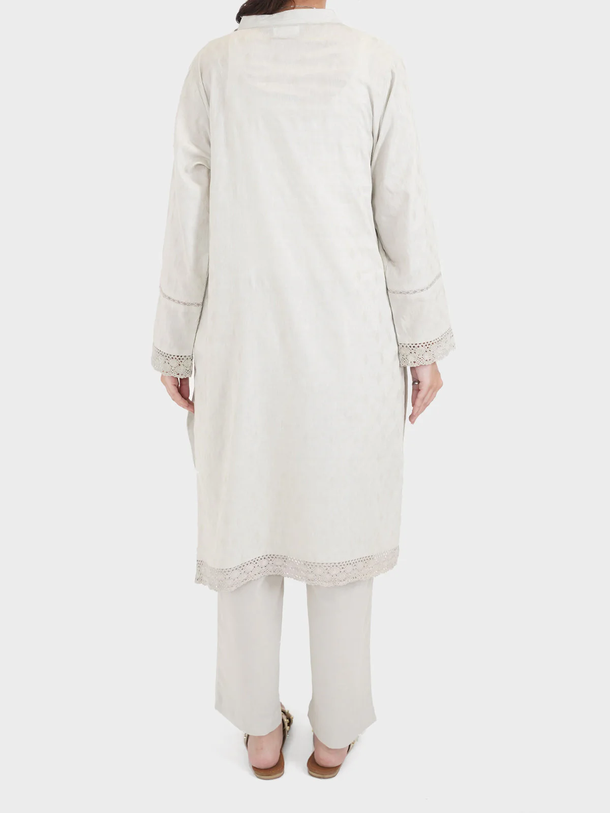 "CHIEKO" Self Jacquard Two Piece Suit - Image 4
