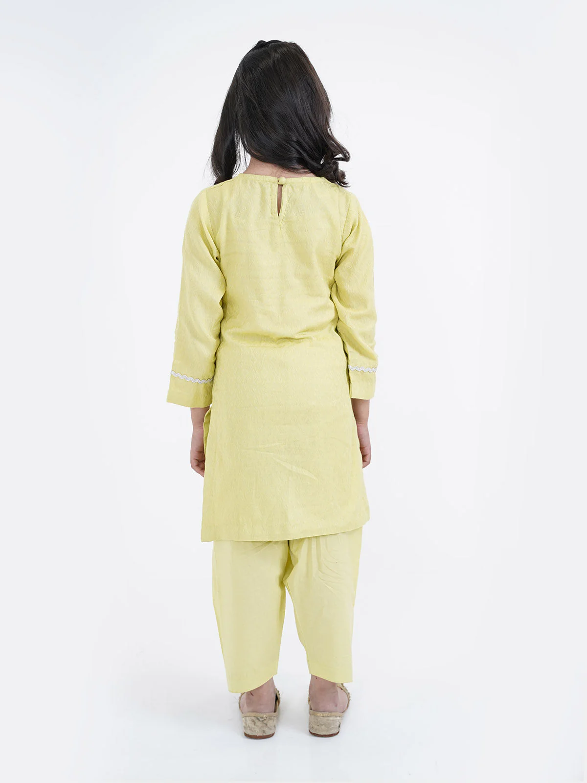 "CHINARA" Self Jacquard Summer Co-Ord Set - Image 3