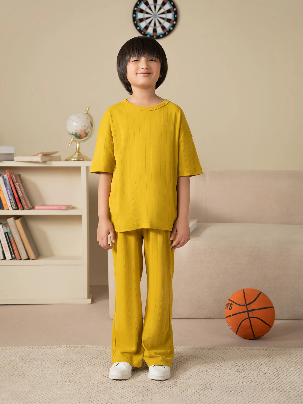 "CISCO" Regular Fit Textured Co-Ord Set