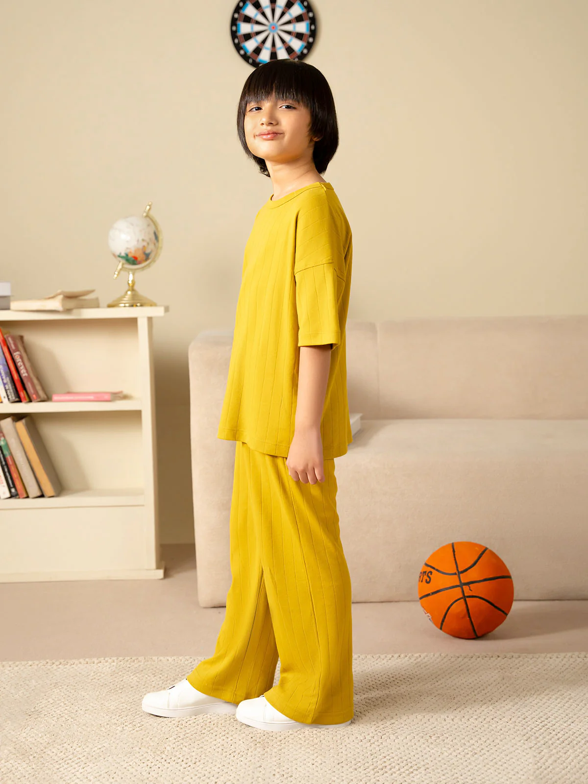"CISCO" Regular Fit Textured Co-Ord Set - Image 4