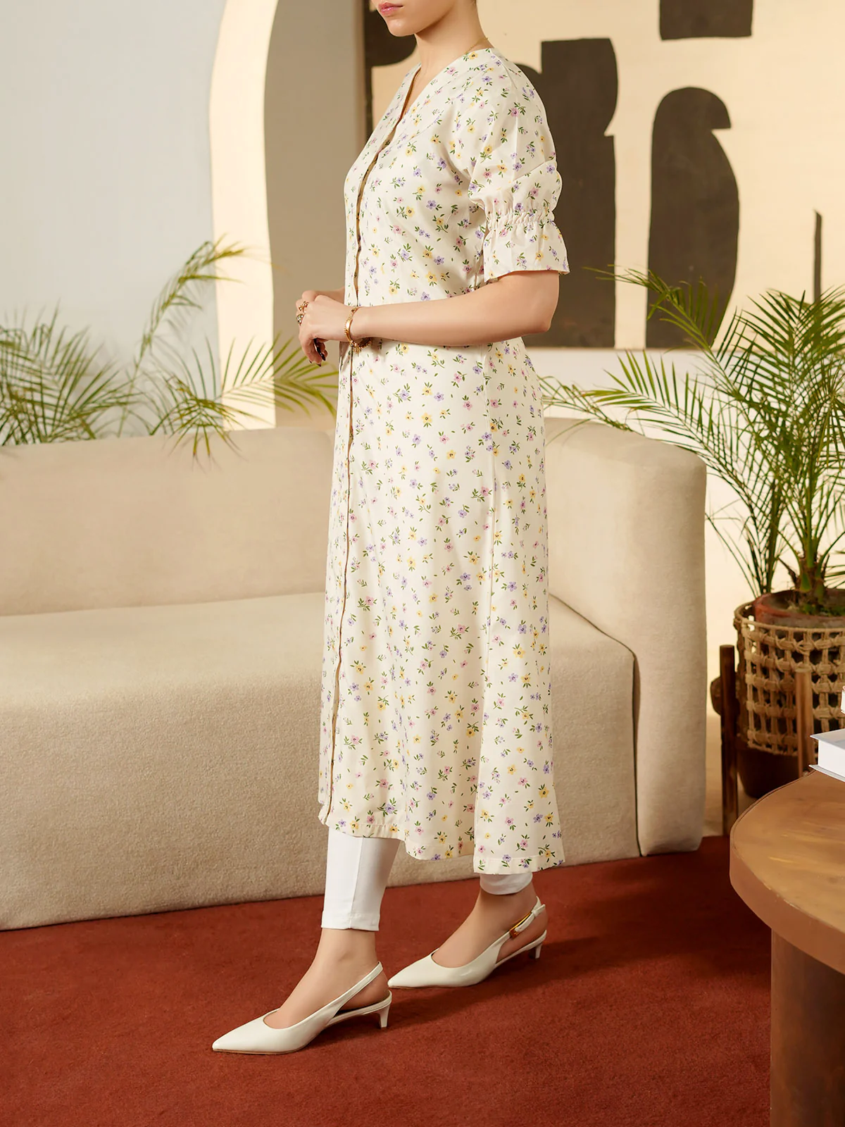 "COYNE" Regular Fit Cotton Dress - Image 2
