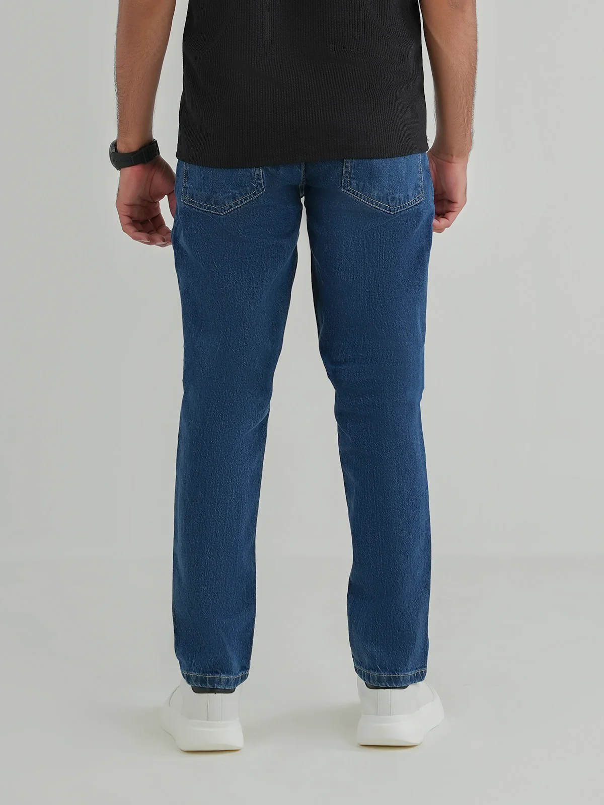 "COZCATL" Casual Regular Fit Denim Pant - Image 4