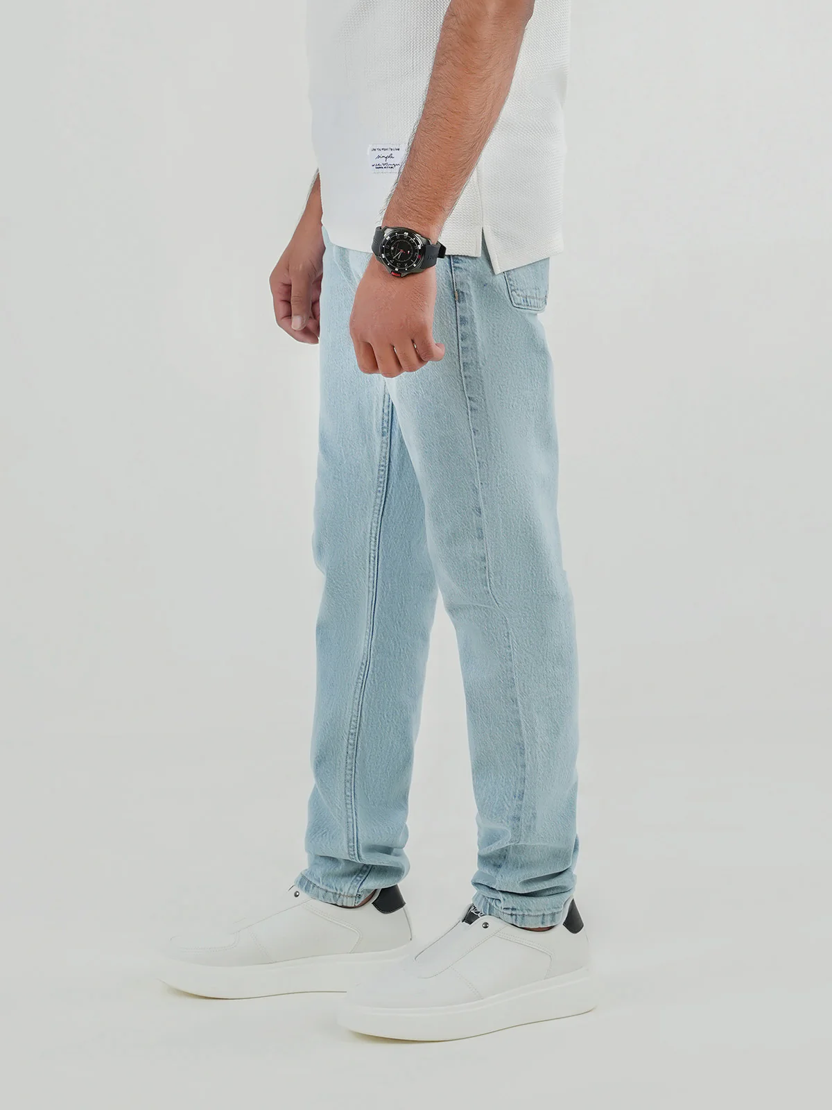 "COZCATL" Casual Regular Fit Denim Pant - Image 2
