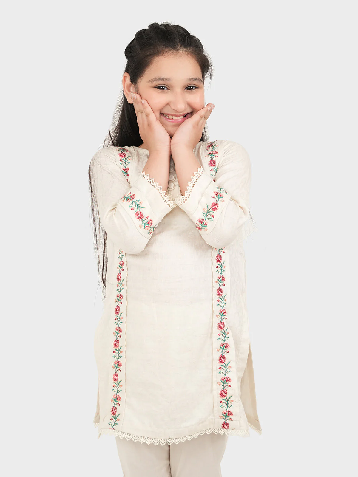 "CRIUS" Embroidered Co-Ord Set - Image 3