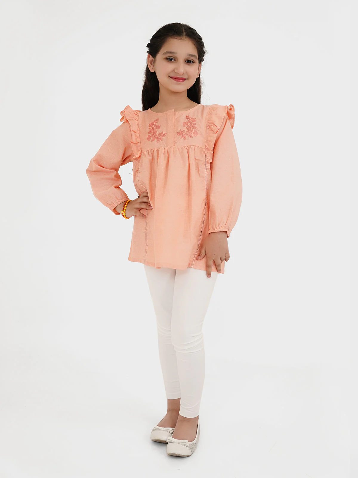 "DEZSO" Embroidered Casual Top