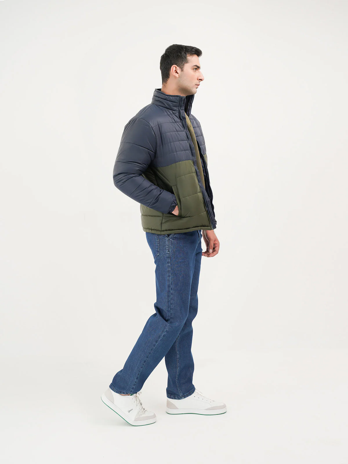 "ELECTRA" Casual Zipper Puffer Jacket - Image 3