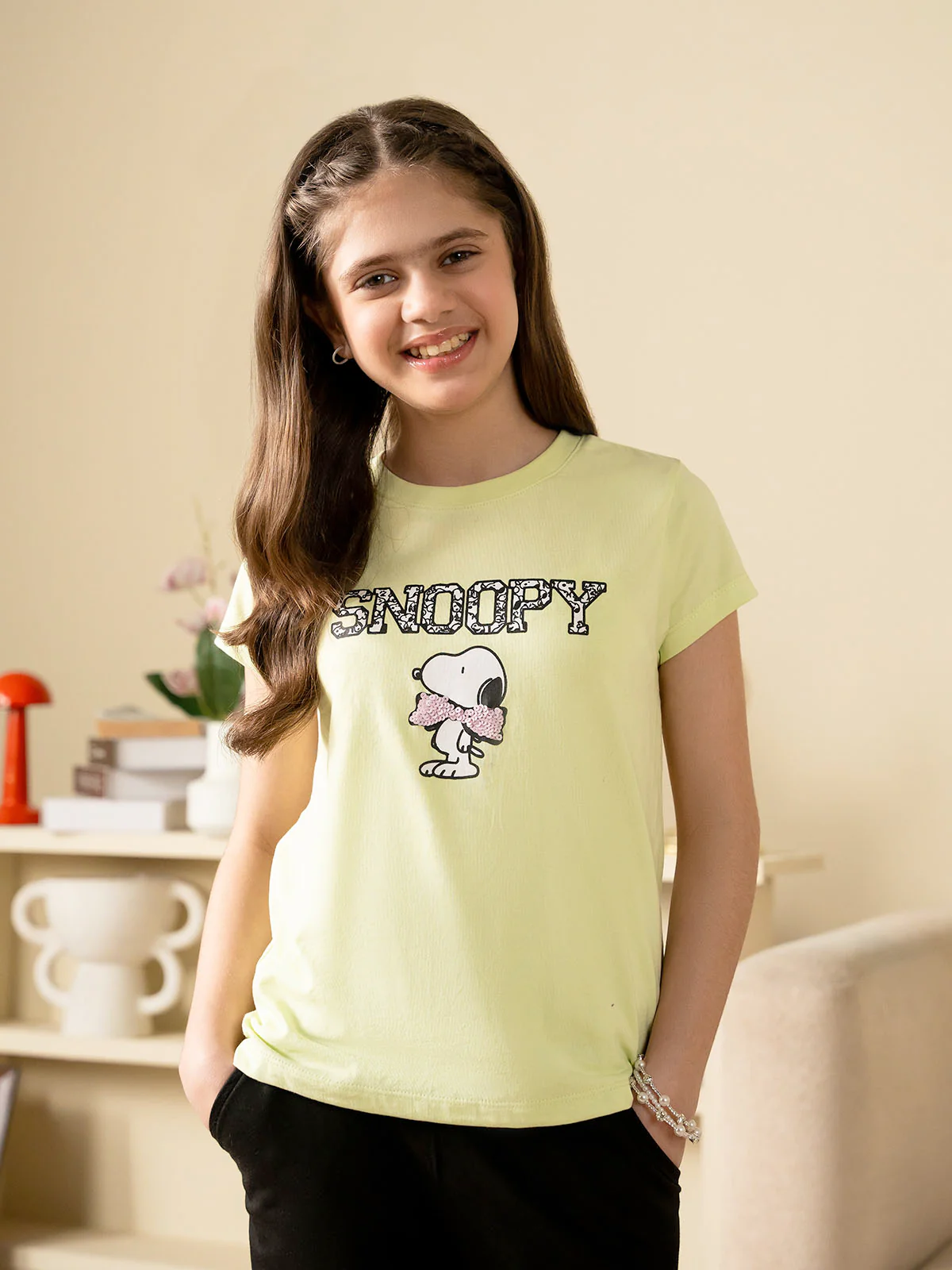 "ELISHA" Graphic Regular Fit T-Shirt - Image 3