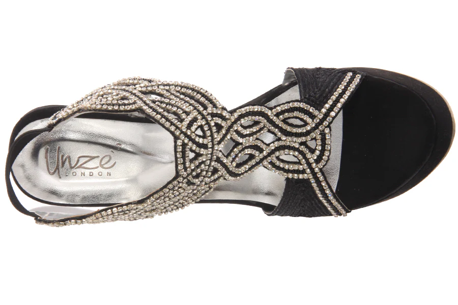 Embellished Cross-over Strap Platform Sandal - Image 4
