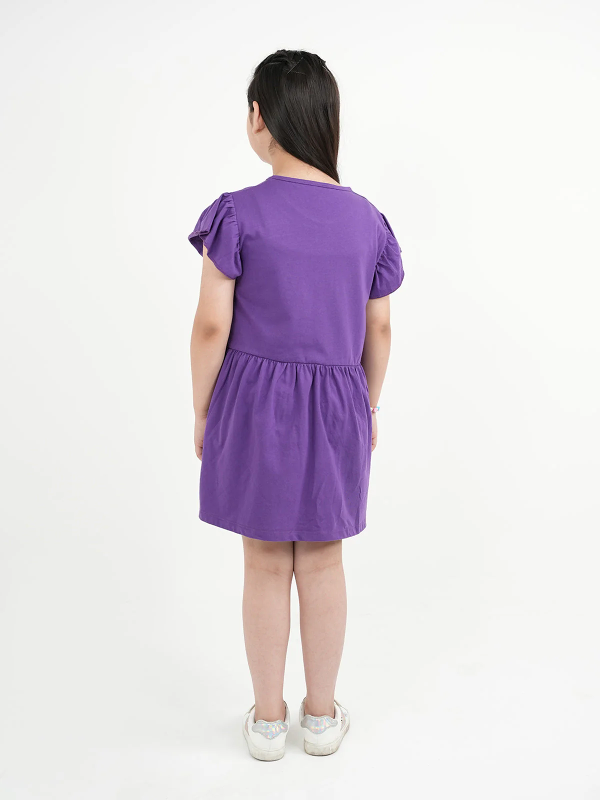"EMERIN" Embroidered Sleeveless Frock - Image 5