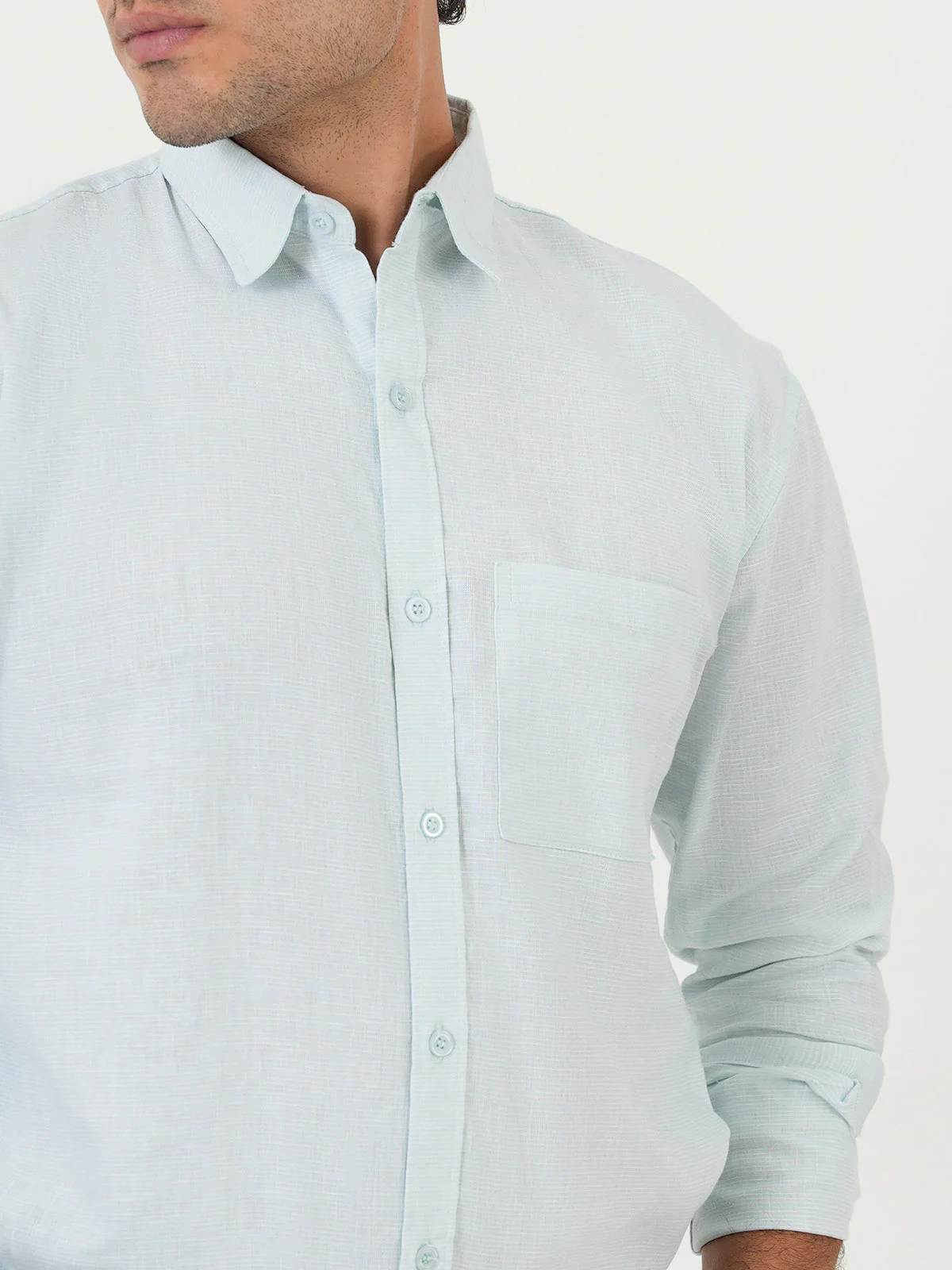 "FUSAKO" Full Sleeve Loose Fit Casual Shirt - Image 5