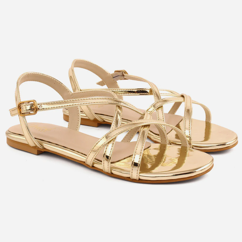 Girl’s "RUDY" Cross Strap Comfort Sandals - Image 2