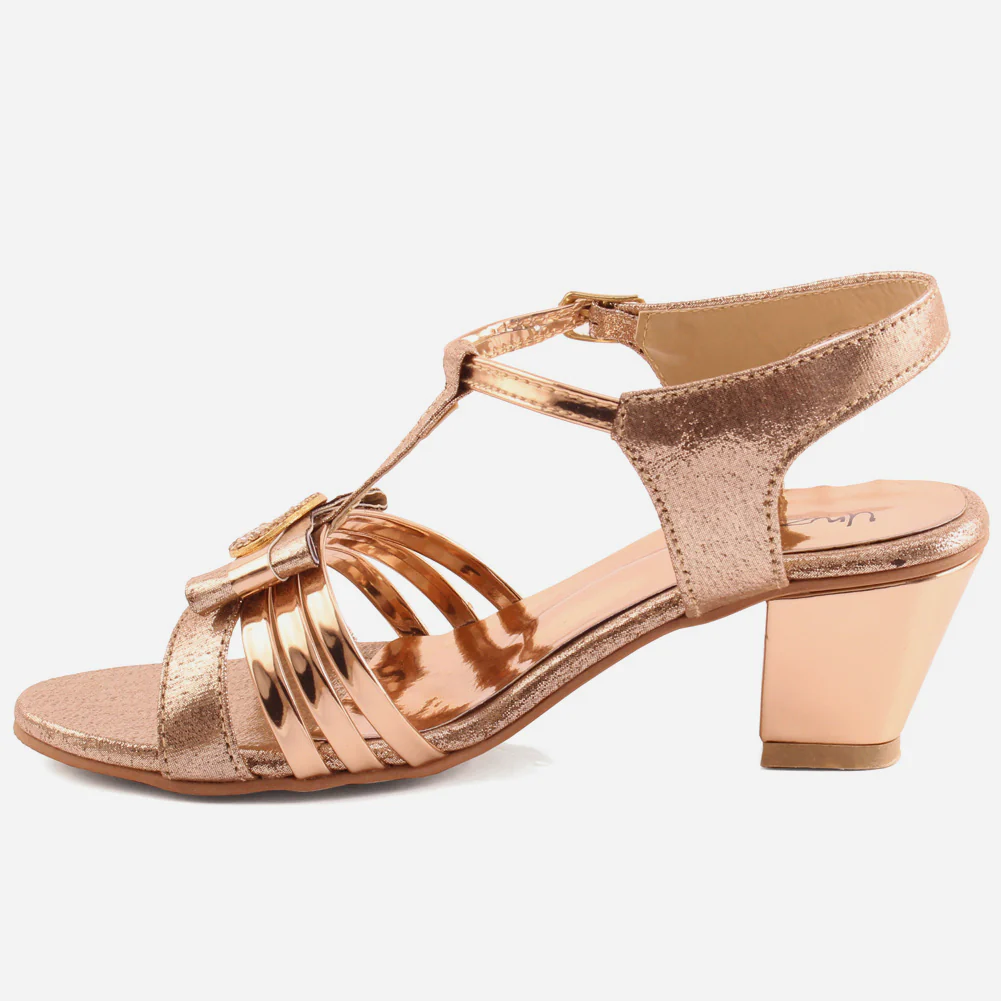 Girl"Kaley" block heel sandals - Image 3