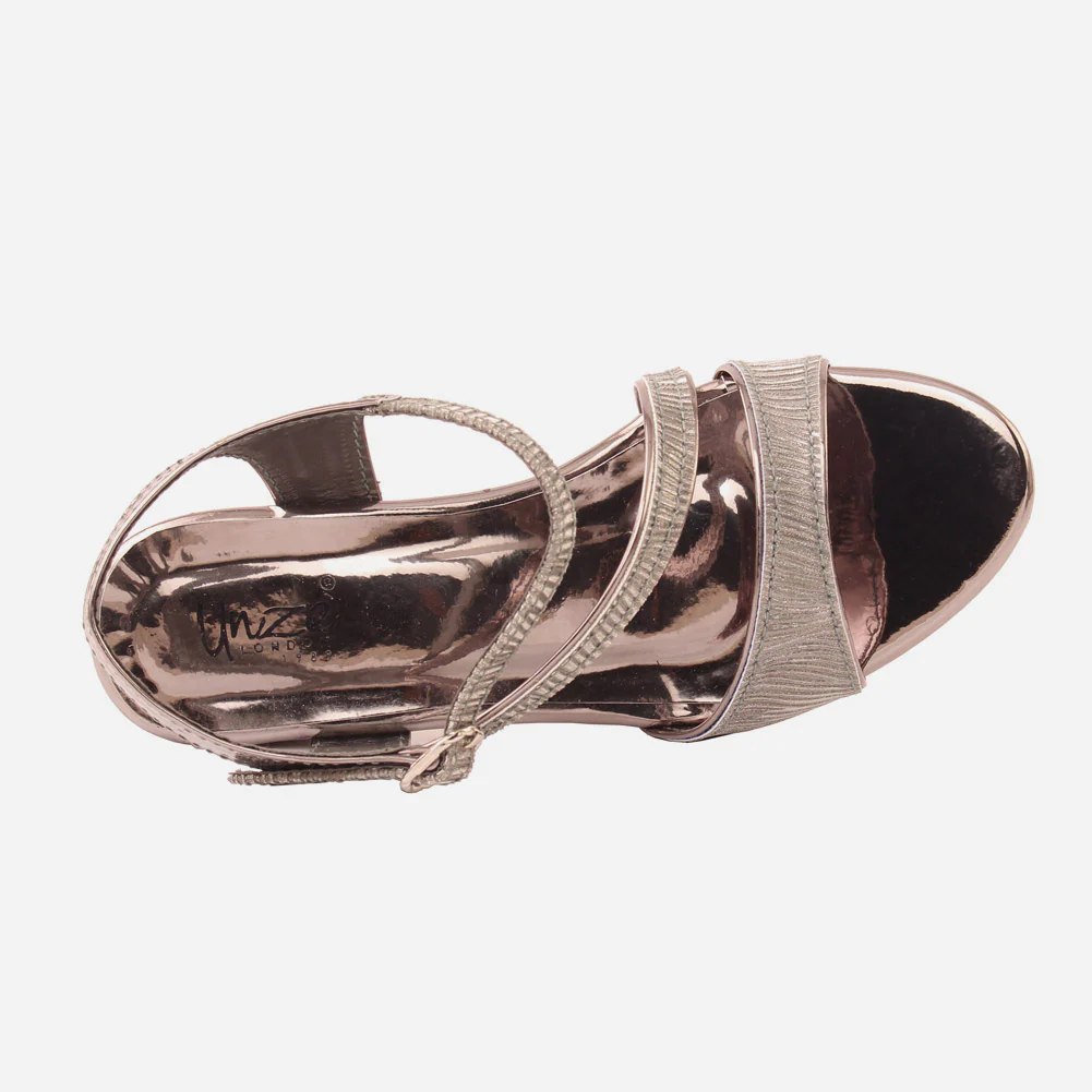 Girls "ANDREW" Glittery Heel Sandals - Image 4
