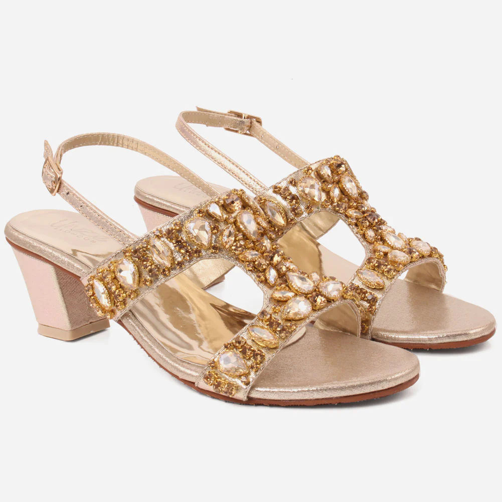Girls "ARNA" Embellished Wedding Sandals - Image 2