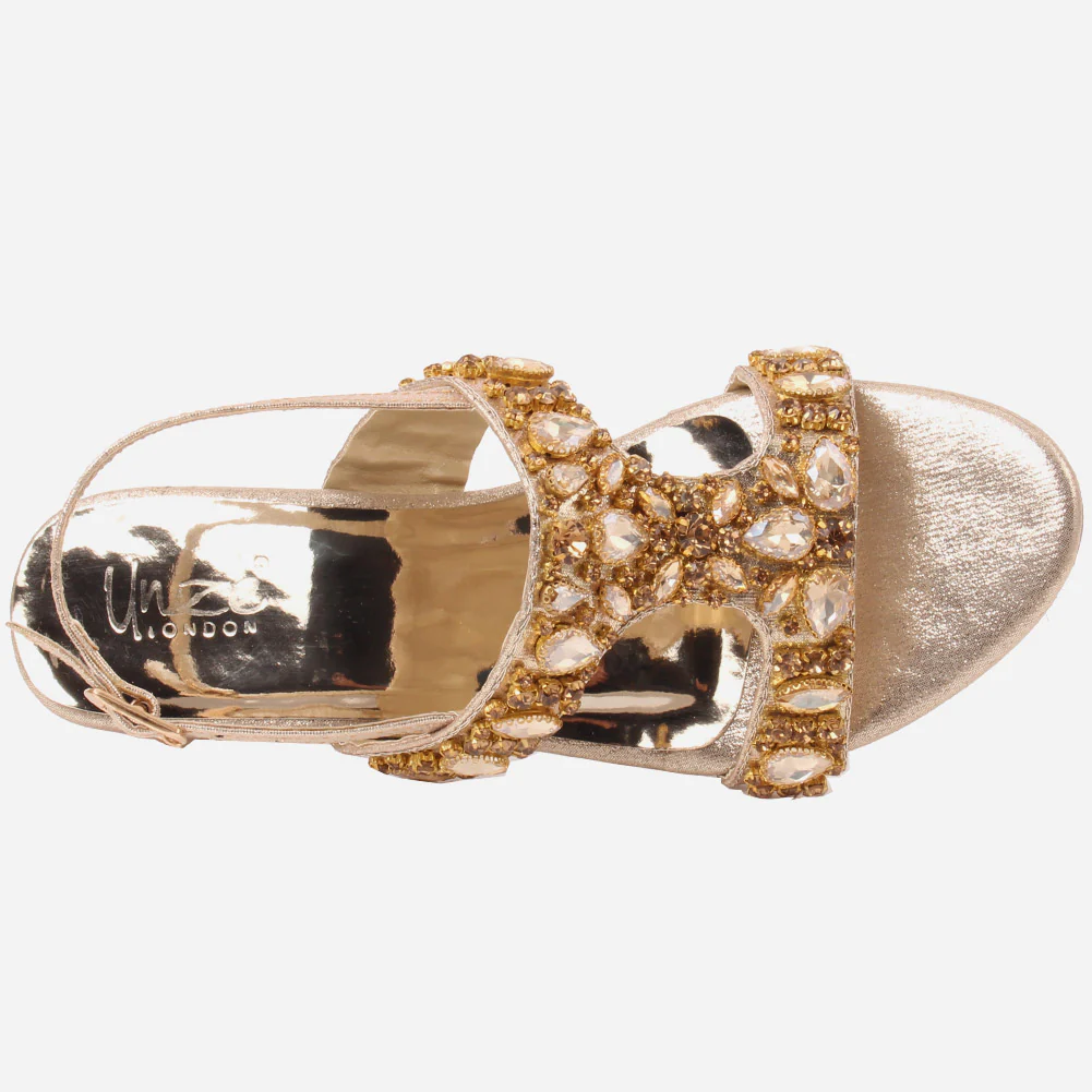 Girls "ARNA" Embellished Wedding Sandals - Image 4
